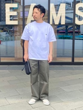 「BEAMS F（ビームスエフ）のアイテム」を使った、BEAMS Fさん（メンズ・163cm）の夏コーディネート