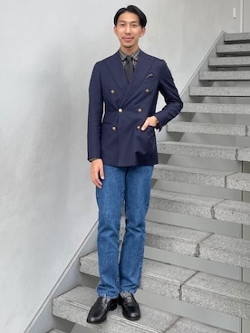 「J.M. WESTON（ジェイエムウエストン）のアイテム」を使った、BEAMS Fさん（メンズ・180cm）の夏コーディネート