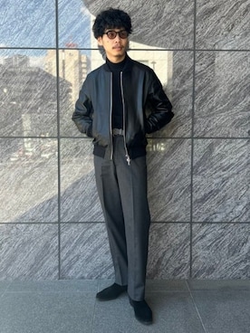 「アイテム（ジャケット/アウター）」を使った、BEAMS Fさん（メンズ・175cm）の秋コーディネート