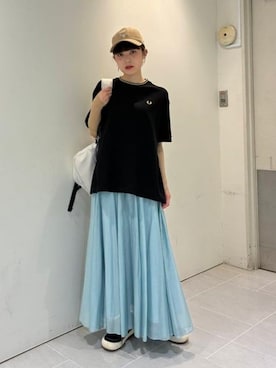 「Barbour（バブアー）のアイテム」を使った、BEAMS Fさん（レディース・164cm）の秋コーディネート