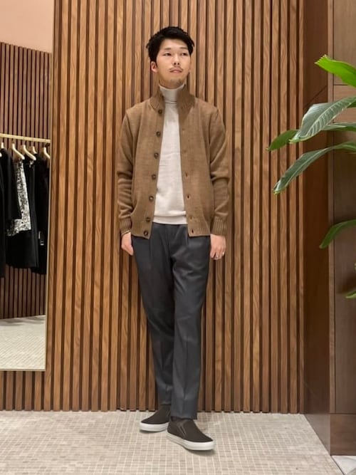 【24AW】ZANONE CHIOTO スタンドカラー カーディガン 新作 46 ZANONE スタンドカラーニットカーディガン CHIOTO |SLOWEAR|CORONET