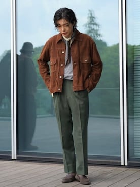 「メンズファッション」｜BEAMS Fさん（メンズ・171cm）の秋コーディネート