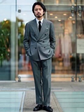 「BEAMS F（ビームスエフ）のアイテム」を使った、BEAMS Fさん（メンズ・179cm）の夏コーディネート
