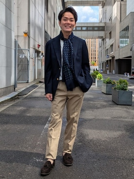 「GTA（ジーティーアー）のアイテム」を使った、BEAMS Fさん（メンズ・162cm）の秋コーディネート