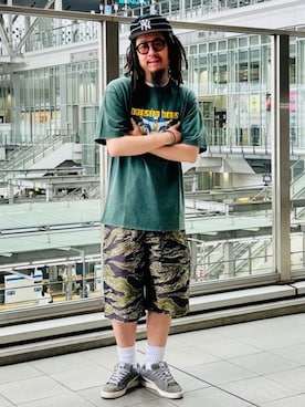 「BEAMS PLUS（ビームスプラス）のアイテム」を使った、BEAMS Fさん（メンズ・177cm）の夏コーディネート