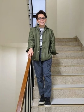 「BEAMS F（ビームスエフ）のアイテム」を使った、BEAMS Fさん（メンズ・162cm）の春コーディネート
