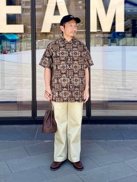 「BEAMS PLUS（ビームスプラス）のアイテム」を使った、BEAMS Fさん（メンズ・165cm）の夏コーディネート