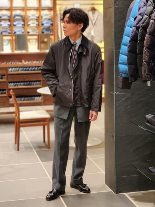 別注】Barbour / TRANSPORT ポリエステル メモリーツイル ジャケット