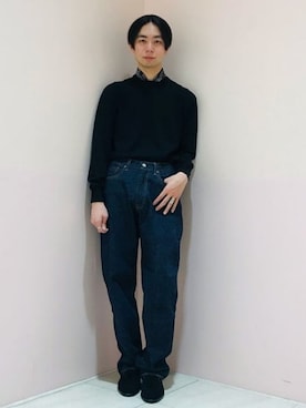 「Gran Sasso（グランサッソ）のアイテム」を使った、BEAMS Fさん（メンズ・168cm）の秋コーディネート