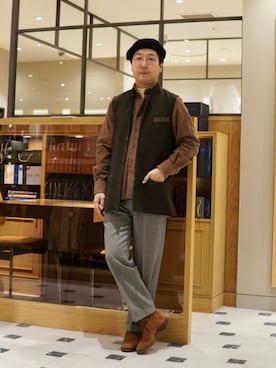 BEAMS Fさん（メンズ・172cm）の冬コーディネート