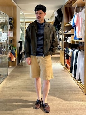 「BARACUTA（バラクータ）のアイテム」を使った、BEAMS Fさん（メンズ・173cm）の秋コーディネート