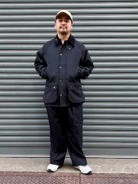 「アイテム（ブルゾン）」を使った、BEAMS Fさん（メンズ・170cm）の秋コーディネート