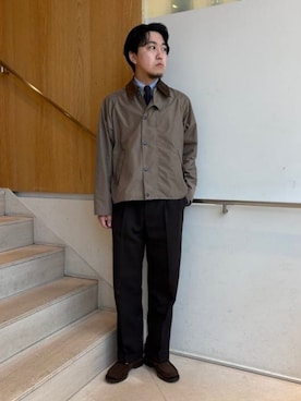 「Barbour（バブアー）のアイテム」を使った、BEAMS Fさん（メンズ・172cm）の春コーディネート