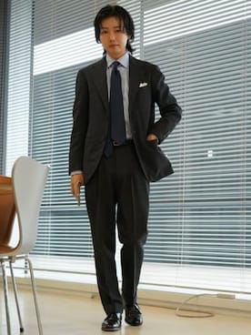 「BEAMS F（ビームスエフ）のアイテム」を使った、BEAMS Fさん（メンズ・171cm）の秋コーディネート