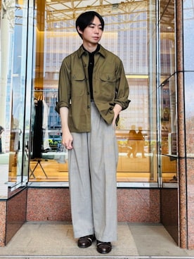 「アイテム（ブルゾン）」を使った、BEAMS Fさん（メンズ・179cm）の夏コーディネート