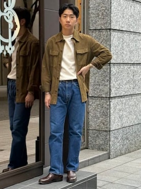 「BEAMS F（ビームスエフ）のアイテム」を使った、BEAMS Fさん（メンズ・168cm）の春コーディネート