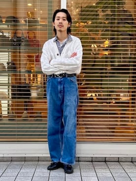 「アイテム（カーディガン/ボレロ）」を使った、BEAMS Fさん（メンズ・165cm）の夏コーディネート