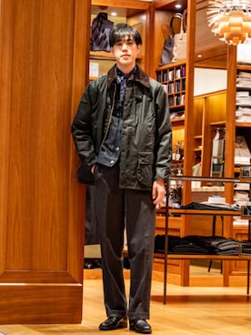 「BEAMS F（ビームスエフ）のアイテム」を使った、BEAMS Fさん（メンズ・180cm）の秋コーディネート