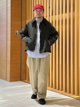 「BEAMS F（ビームスエフ）のアイテム」を使った、BEAMS Fさん（メンズ・170cm）の秋コーディネート
