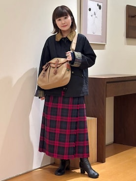 「BRILLA per il gusto（ブリッラペルイルグースト）のBRADY / ARIEL TROUT SMALL ショルダーバッグ（トートバッグ、グリーン系）」を使った、BEAMS Fさん（メンズ・168cm）の秋コーディネート