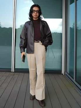 「BEAMS F（ビームスエフ）のアイテム」を使った、BEAMS Fさん（メンズ・171cm）の秋コーディネート