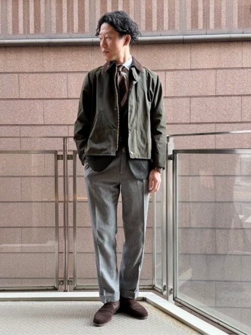 別注】Barbour / TRANSPORT ポリエステルコットン ピーチスキン
