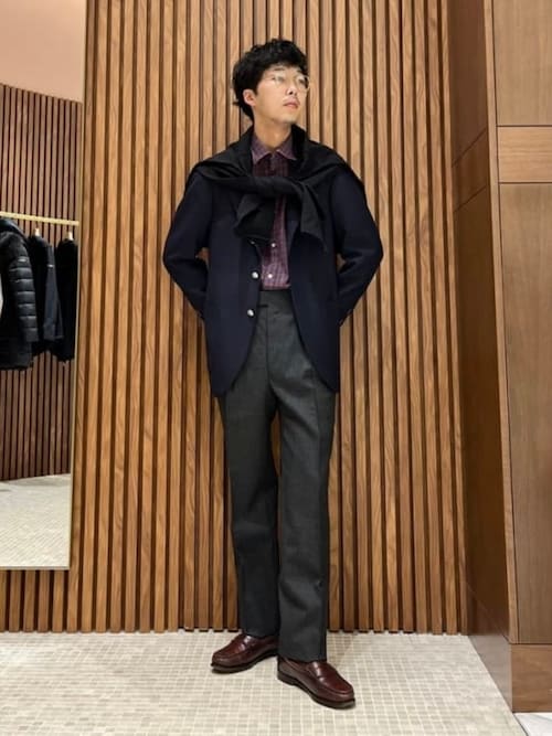 HANDMADE SAVILE CLIFFORD ネイビー ブレザー（テーラードジャケット