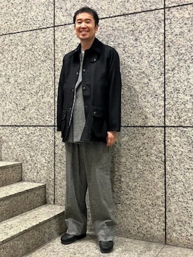 「Barbour（バブアー）のアイテム（ジャケット/アウター）」を使った、BEAMS Fさん（メンズ・171cm）の秋コーディネート