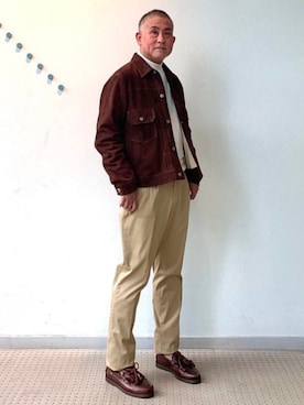 「BEAMS F（ビームスエフ）のアイテム（ジャケット/アウター）」を使った、BEAMS Fさん（メンズ・163cm）の秋コーディネート