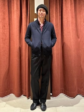 「アイテム（カーディガン/ボレロ）」を使った、BEAMS Fさん（メンズ・185cm）の秋コーディネート