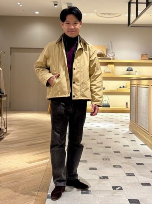 別注】Barbour / TRANSPORT ポリエステルコットン ピーチスキン 
