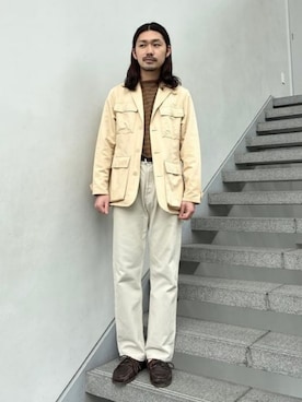 「BEAMS F（ビームスエフ）のアイテム」を使った、BEAMS Fさん（メンズ・170cm）の夏コーディネート