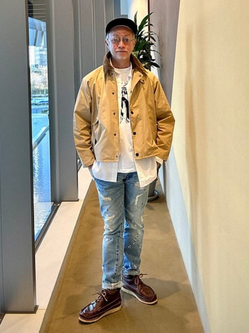 別注】Barbour / TRANSPORT ポリエステルコットン ピーチスキン