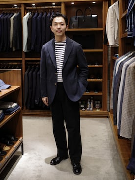 「BEAMS F（ビームスエフ）のアイテム（ジャケット/アウター）」を使った、BEAMS Fさん（メンズ・174cm）の春コーディネート