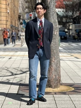 「BEAMS F（ビームスエフ）のアイテム（ジャケット/アウター）」を使った、BEAMS Fさん（メンズ・176cm）の春コーディネート