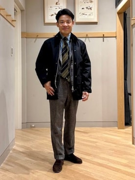 「BEAMS F（ビームスエフ）のアイテム」を使った、BEAMS Fさん（メンズ・168cm）の秋コーディネート