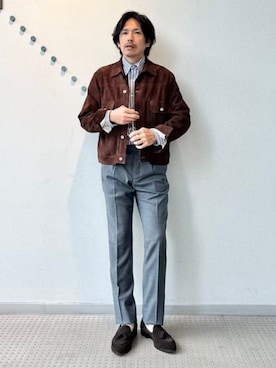 「BEAMS F（ビームスエフ）のアイテム（ジャケット/アウター）」を使った、BEAMS Fさん（メンズ・163cm）の秋コーディネート