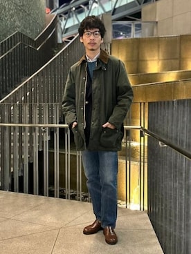 「Barbour（バブアー）のアイテム」を使った、BEAMS Fさん（メンズ・175cm）の秋コーディネート