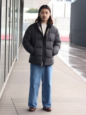 「WOOLRICH（ウールリッチ）のアイテム」を使った、BEAMS Fさん（メンズ・170cm）の冬コーディネート