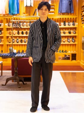 「CROWN（クラウン）のアイテム」を使った、BEAMS Fさん（メンズ・175cm）の夏コーディネート