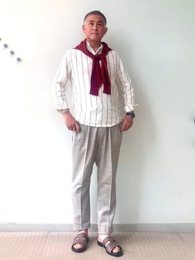「BEAMS F（ビームスエフ）のアイテム」を使った、BEAMS Fさん（メンズ・171cm）の春コーディネート