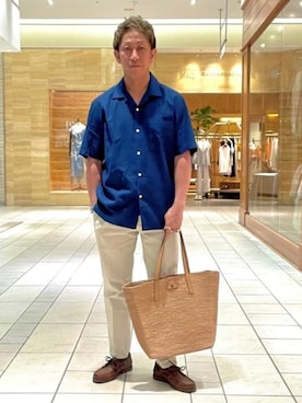 「BEAMS F（ビームスエフ）のアイテム」を使った、BEAMS Fさん（メンズ・177cm）の春コーディネート