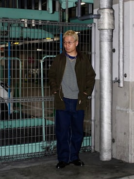 「BEAMS PLUS（ビームスプラス）のアイテム」を使った、BEAMS Fさん（メンズ・163cm）の夏コーディネート