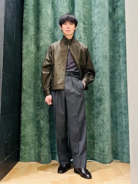 「BARACUTA（バラクータ）のアイテム」を使った、BEAMS Fさん（メンズ・168cm）の秋コーディネート