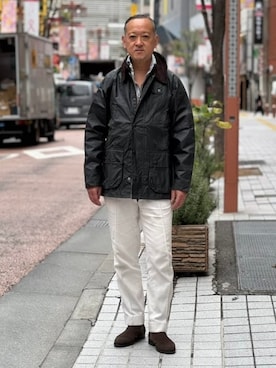 「BEAMS F（ビームスエフ）のアイテム」を使った、BEAMS Fさん（メンズ・172cm）の秋コーディネート