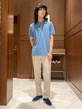 「LACOSTE（ラコステ）のアイテム」を使った、BEAMS Fさん（メンズ・177cm）の夏コーディネート