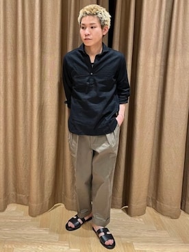 「BEAMS F（ビームスエフ）のアイテム」を使った、BEAMS Fさん（メンズ・163cm）の夏コーディネート