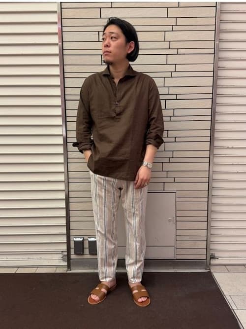 Brilla per il gusto BEAMS ストライプ スラックス