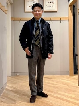 「アイテム（その他アウター）」を使った、BEAMS Fさん（メンズ・168cm）の秋コーディネート