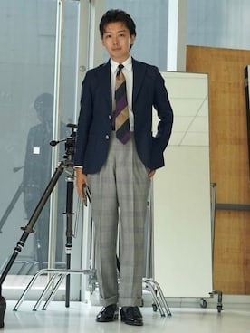 「BEAMS F（ビームスエフ）のアイテム」を使った、BEAMS Fさん（メンズ・171cm）の春コーディネート